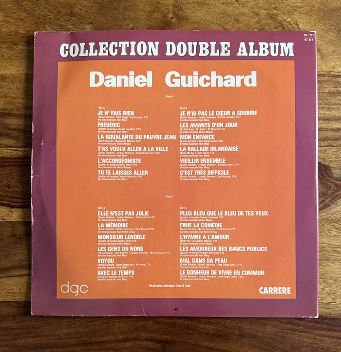 Daniel Guichard Vol2 Elle n est pas jolie LP1