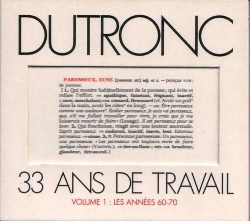 Jacques Dutronc 33 Ans De Travail Vol 1
